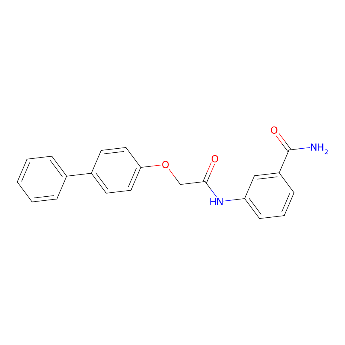 3-{[(Biphenyl-4-yloxy)acetyl]amino}benzamide molecular structure, CAS 1003416-56-5