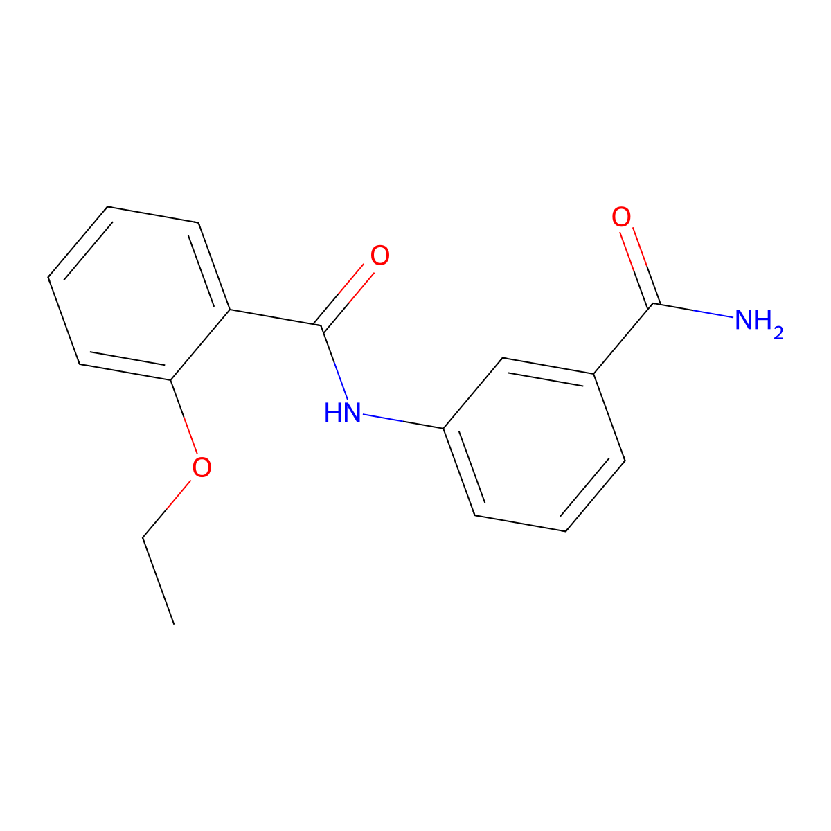 N-(3-carbamoylphenyl)-2-ethoxybenzamide molecular structure, CAS 1003416-77-0