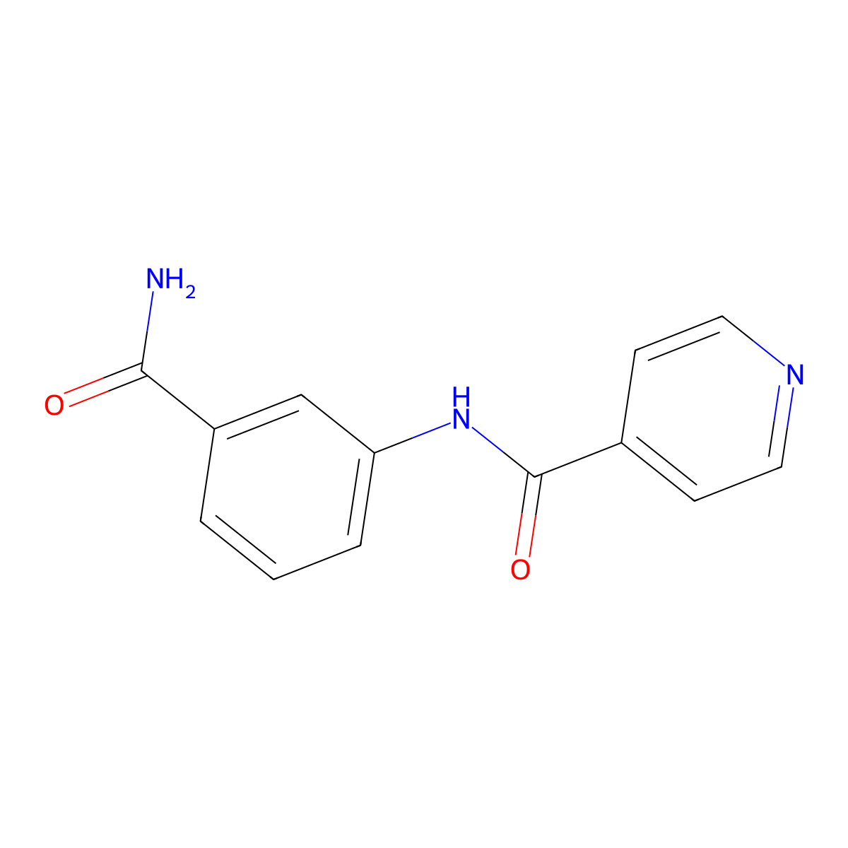 N-(3-carbamoylphenyl)pyridine-4-carboxamide molecular structure, CAS 1003416-84-9