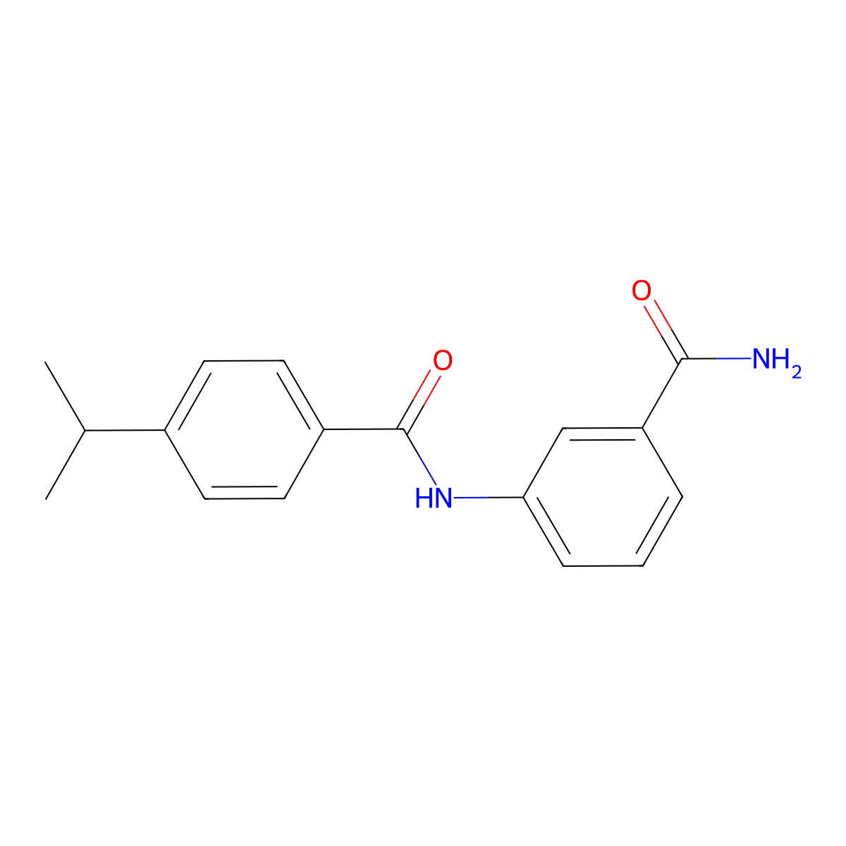 3-[(4-Isopropylbenzoyl)amino]benzamide molecular structure, CAS 1003420-06-1