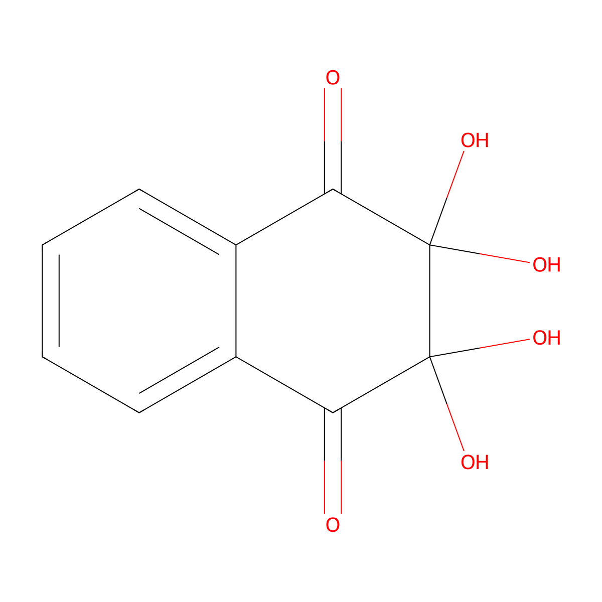 2,2,3,3-Tetrahydroxynaphthalene-1,4-dione molecular structure, CAS 100343-43-9