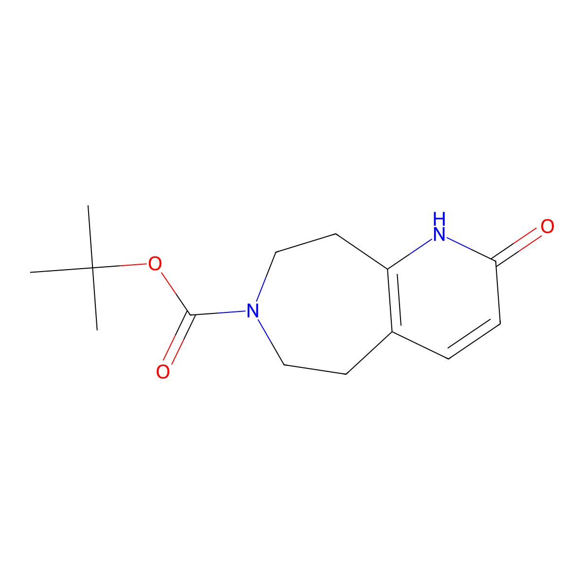 tert-Butyl 2-hydroxy-8,9-dihydro-5H-pyrido[2,3-d]azepine-7(6H)-carboxylate molecular structure, CAS 1003589-96-5