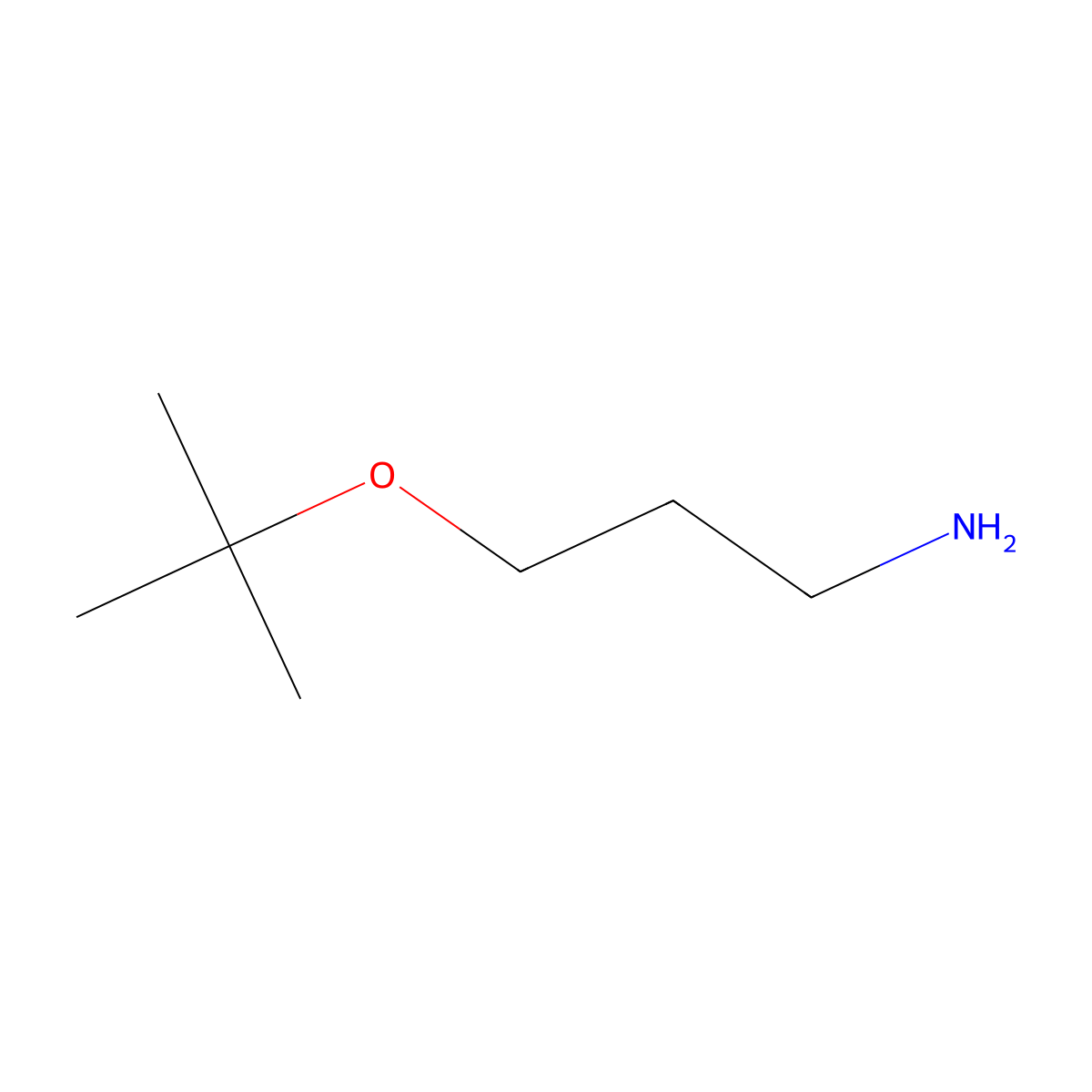 3-(Tert-butoxy)propan-1-amine molecular structure, CAS 100364-10-1