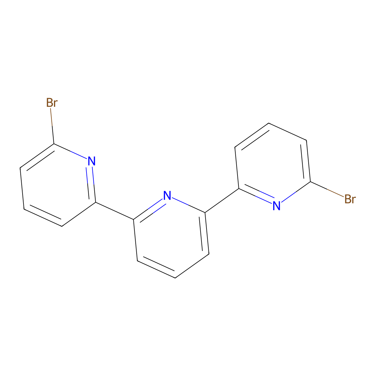 6,6''-Dibromo-2,2':6',2''-terpyridine molecular structure, CAS 100366-66-3