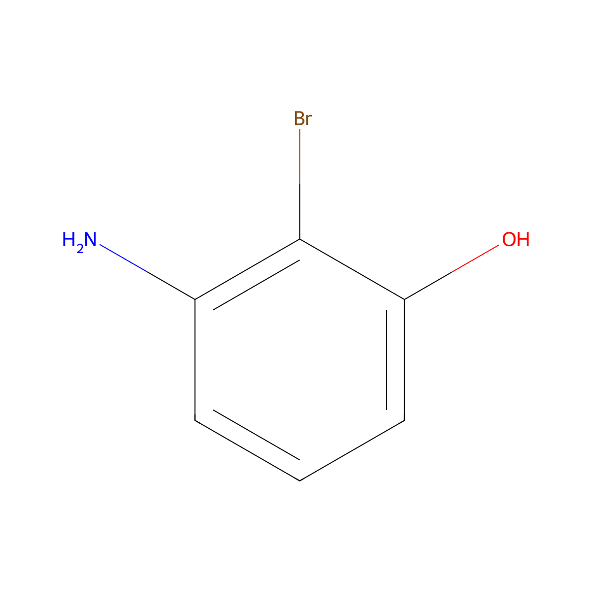 3-Amino-2-bromophenol molecular structure, CAS 100367-36-0