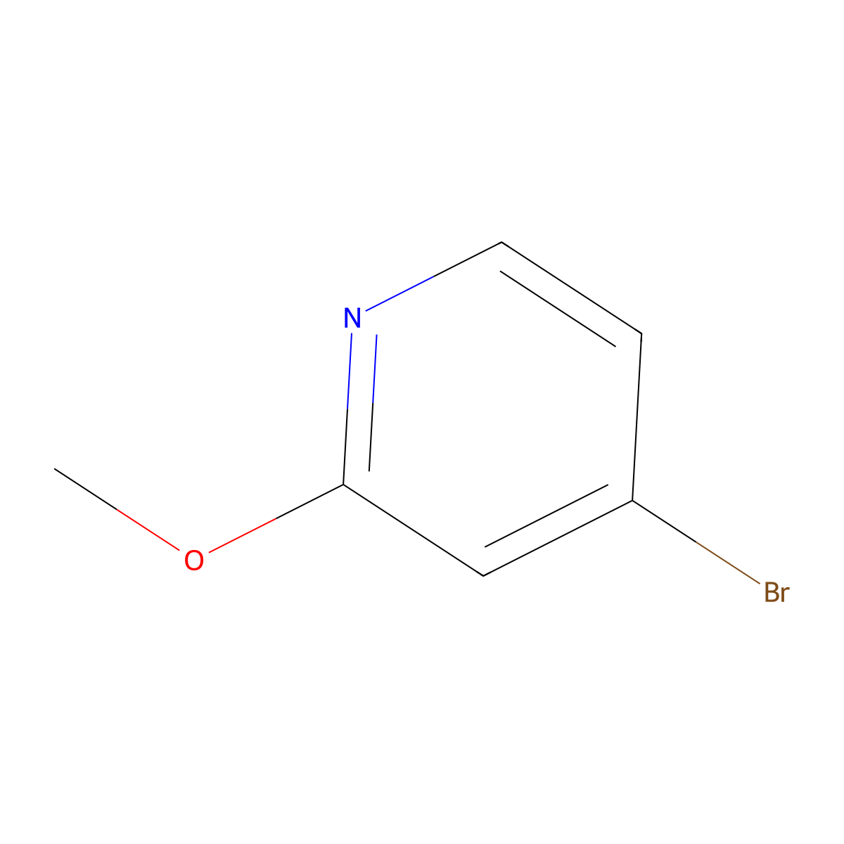 4-Bromo-2-methoxypyridine molecular structure, CAS 100367-39-3