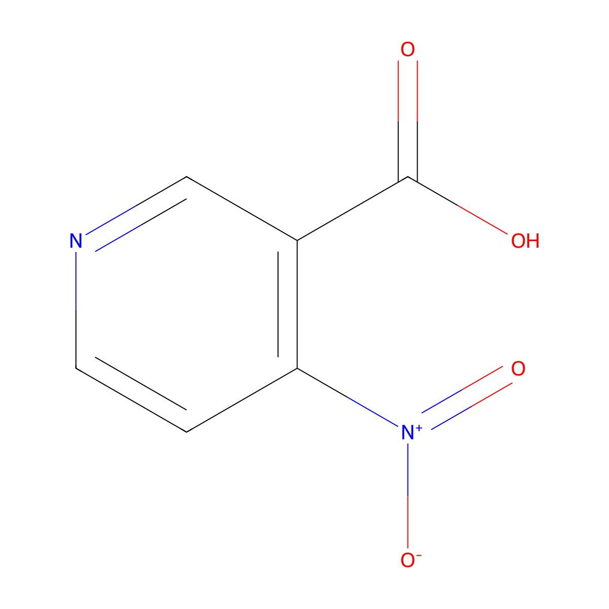4-Nitronicotinic acid molecular structure, CAS 100367-58-6