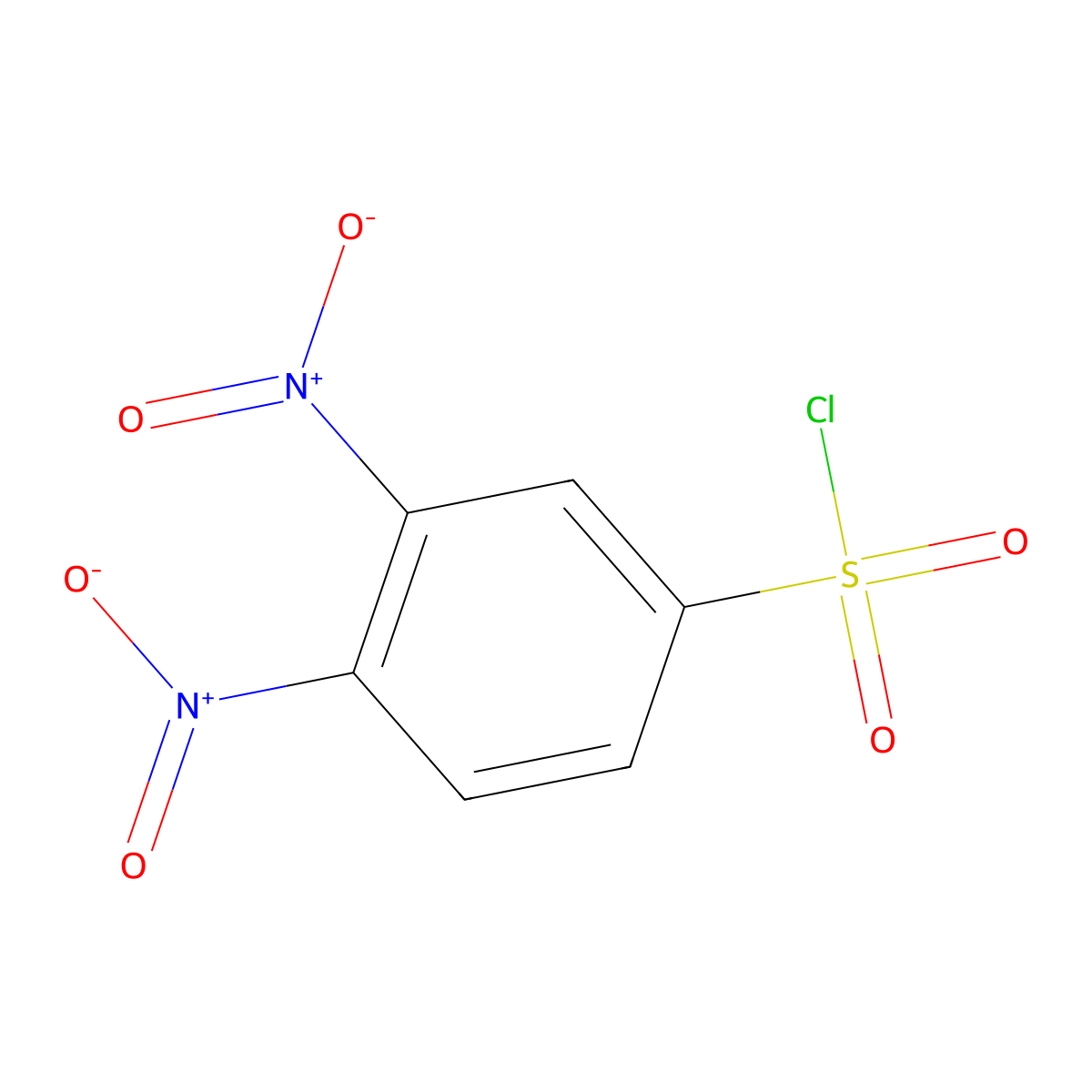 3,4-Dinitrobenzenesulfonyl chloride molecular structure, CAS 100367-66-6