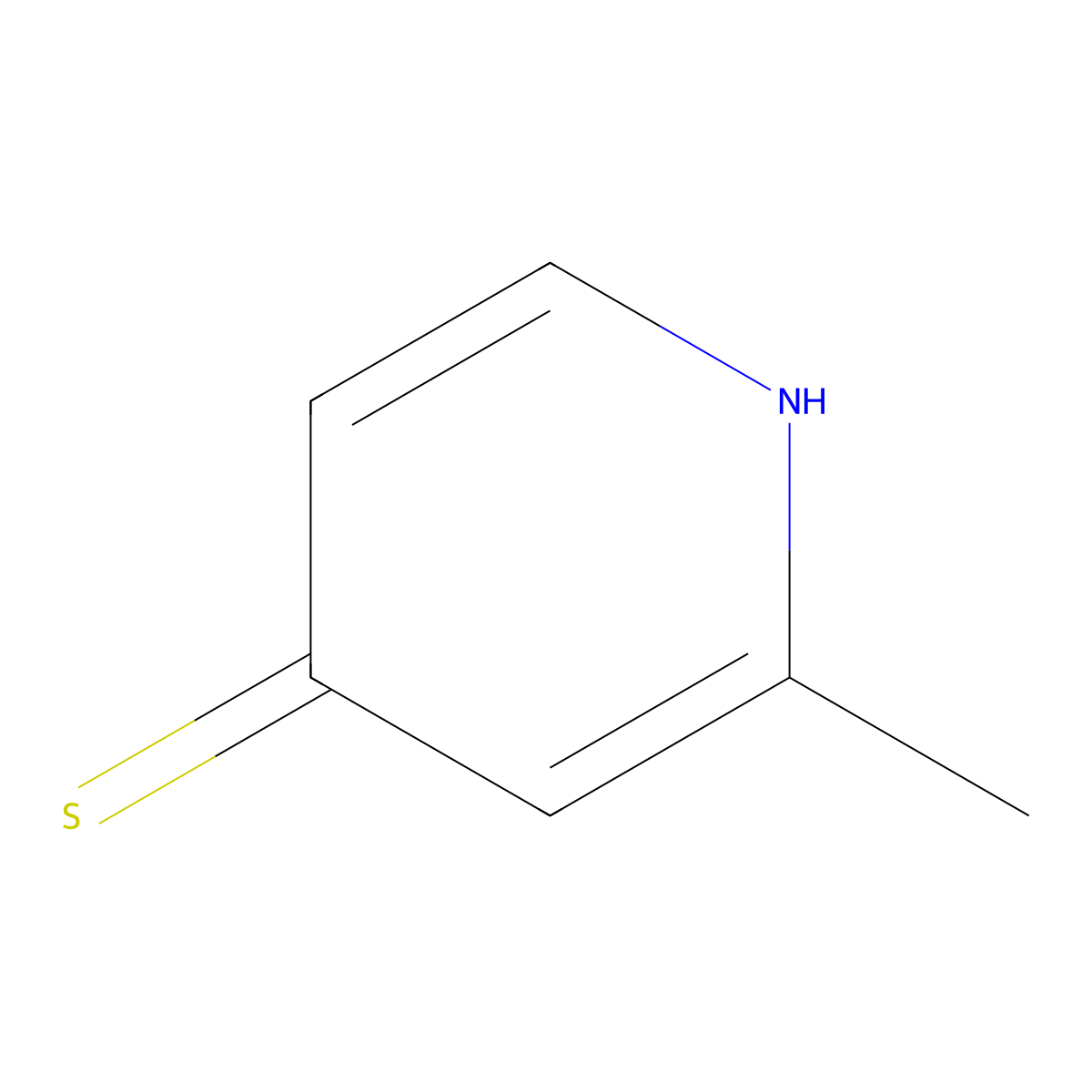2-Methylpyridine-4-thiol molecular structure, CAS 100367-70-2