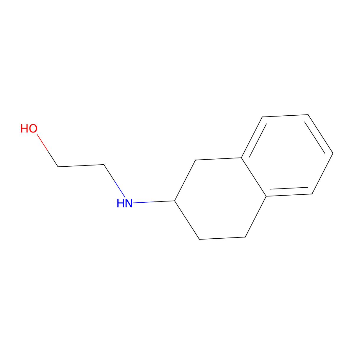 2-[(1,2,3,4-Tetrahydronaphthalen-2-yl)amino]ethan-1-ol molecular structure, CAS 100368-81-8