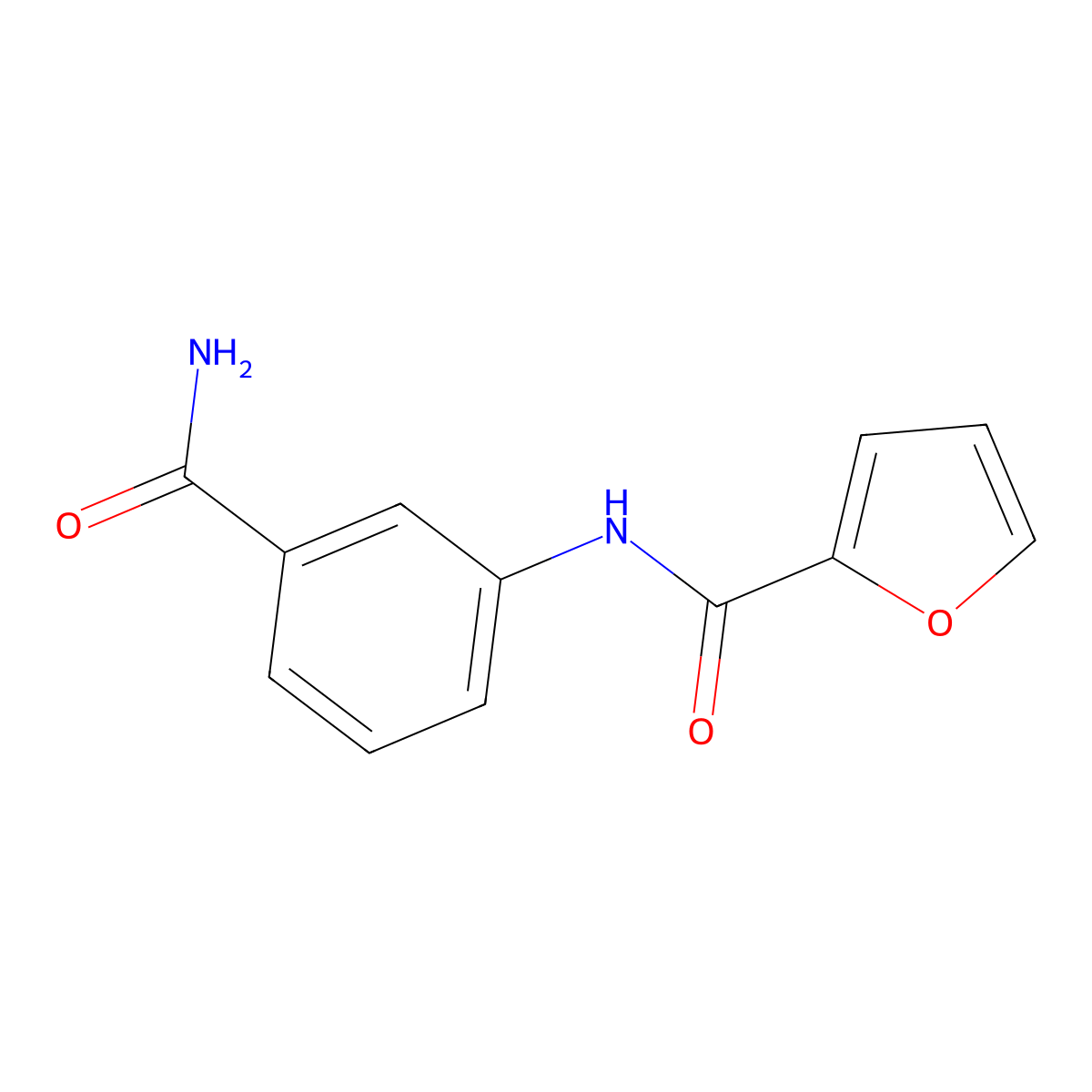 N-(3-carbamoylphenyl)furan-2-carboxamide molecular structure, CAS 1003693-74-0