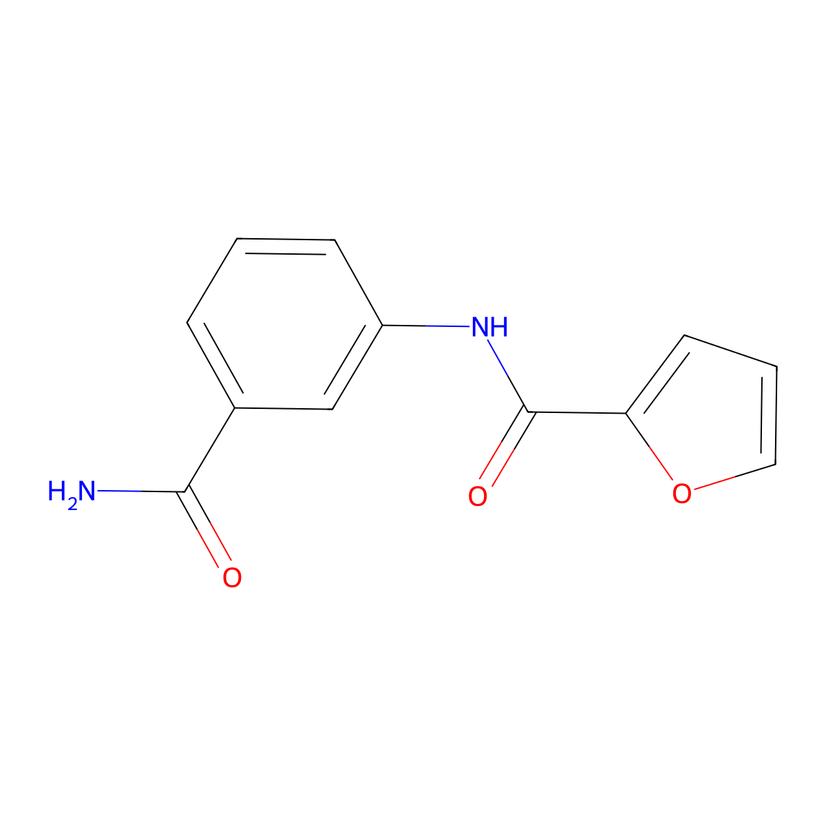 N-(3-carbamoylphenyl)furan-2-carboxamide molecular structure, CAS 1003693-74-0