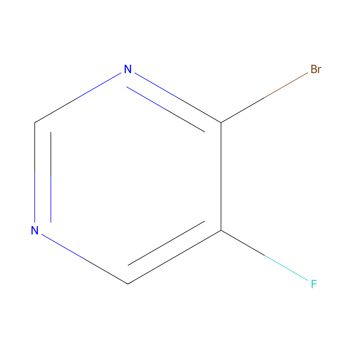 4-Bromo-5-fluoropyrimidine molecular structure, CAS 1003706-87-3