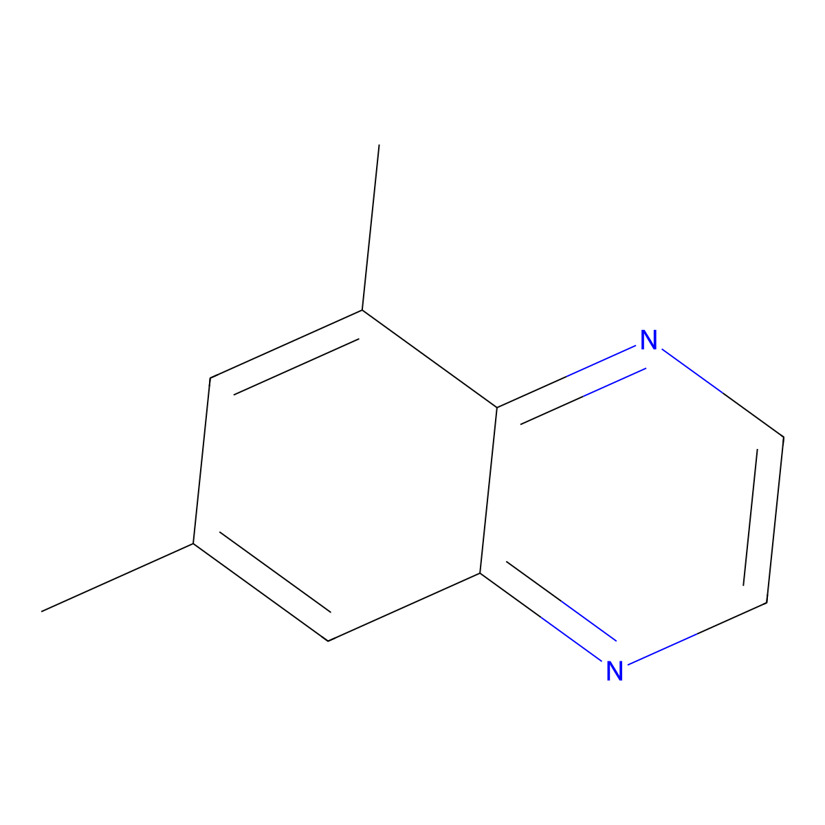 5,7-Dimethylquinoxaline molecular structure, CAS 1003707-24-1