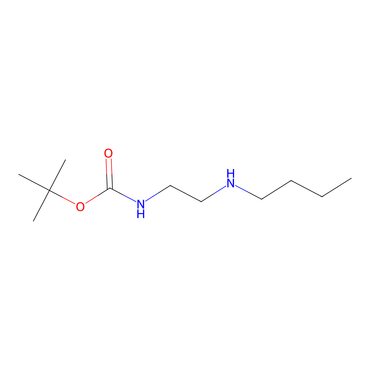 tert-butyl N-[2-(butylamino)ethyl]carbamate molecular structure, CAS 1003707-56-9