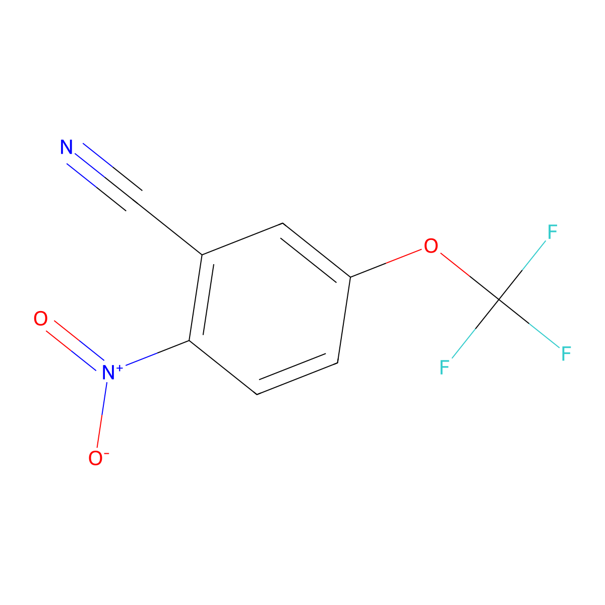 2-Nitro-5-(trifluoromethoxy)benzonitrile molecular structure, CAS 1003708-58-4