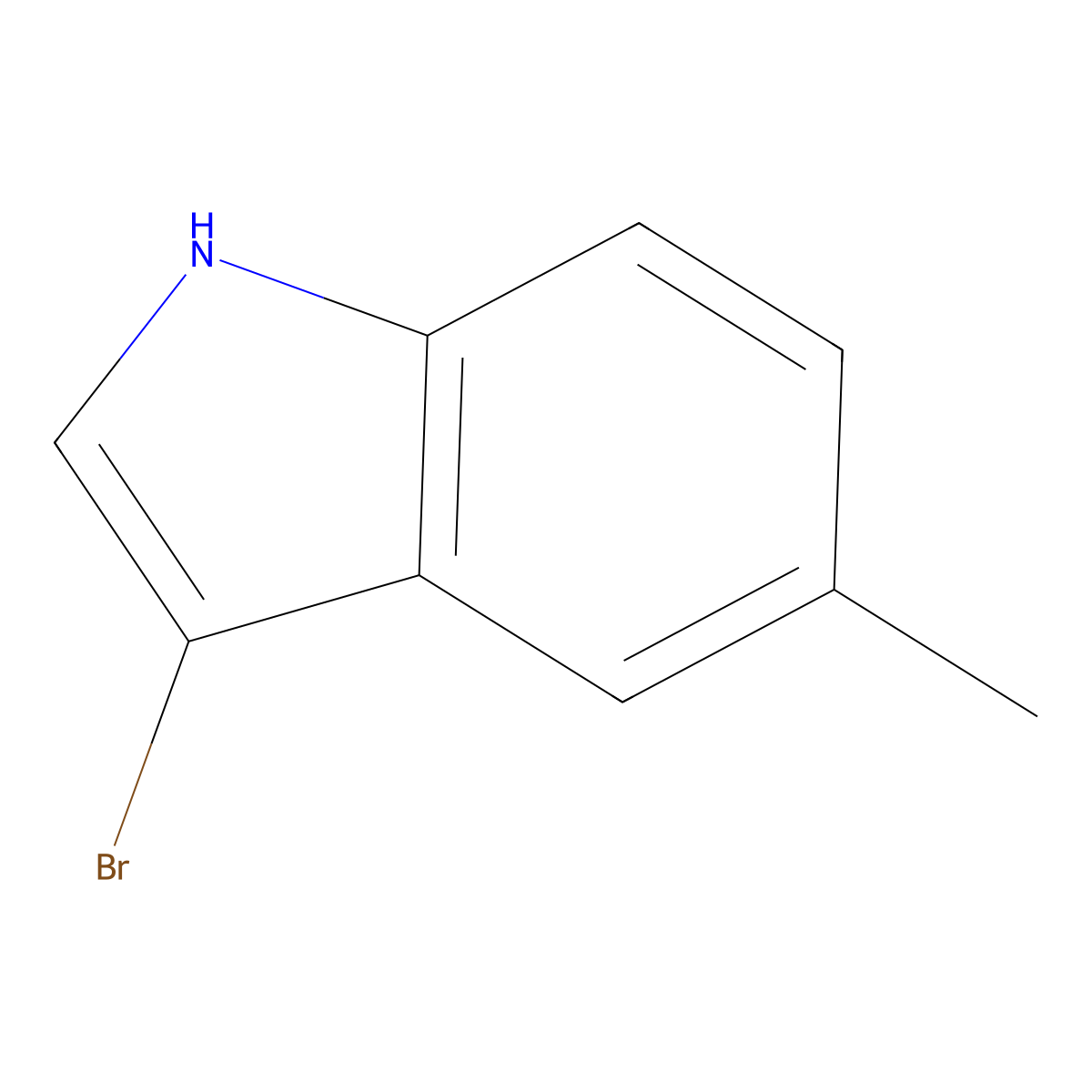 3-Bromo-5-methyl-1H-indole molecular structure, CAS 1003708-62-0