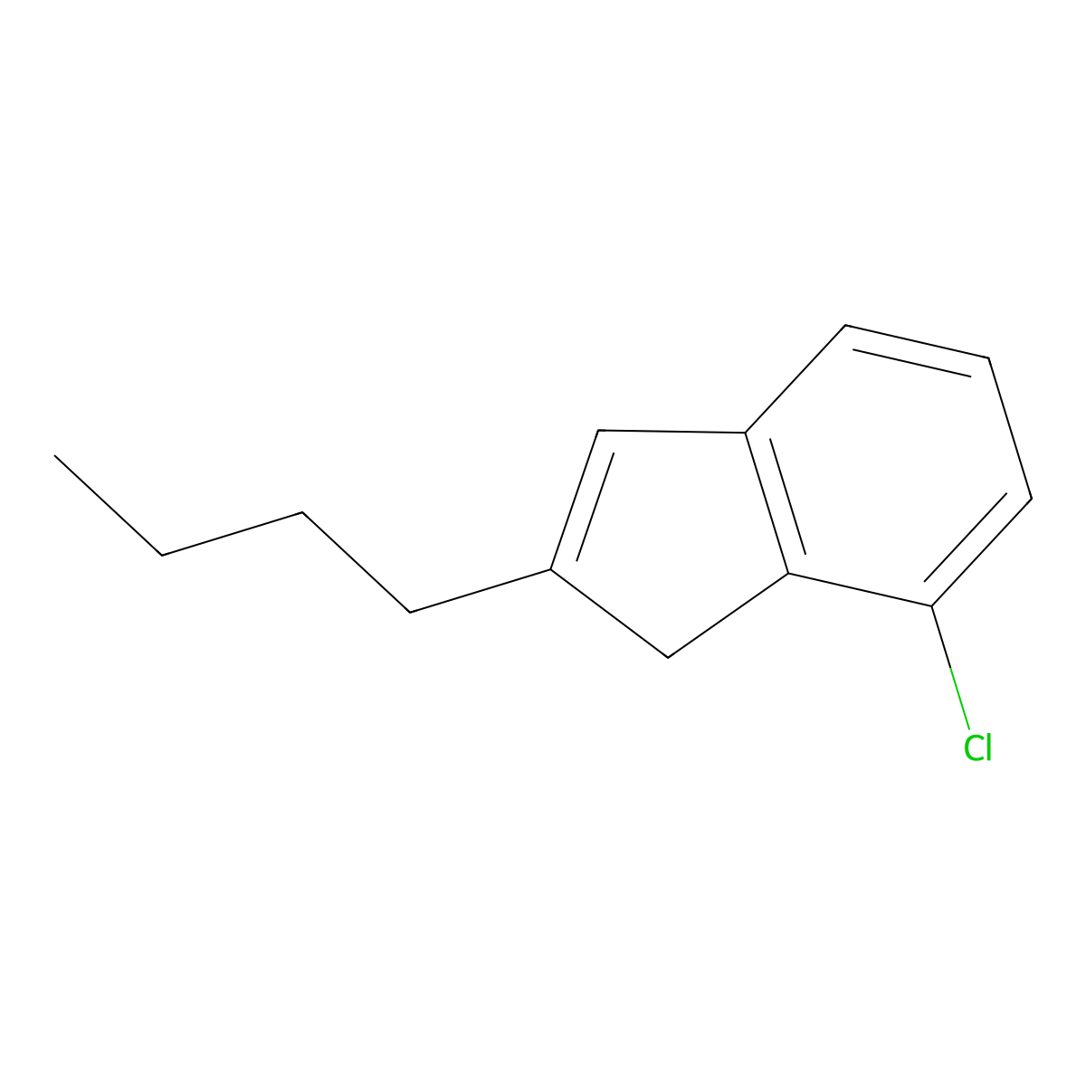 2-Butyl-7-chloro-1H-indene molecular structure, CAS 1003709-15-6