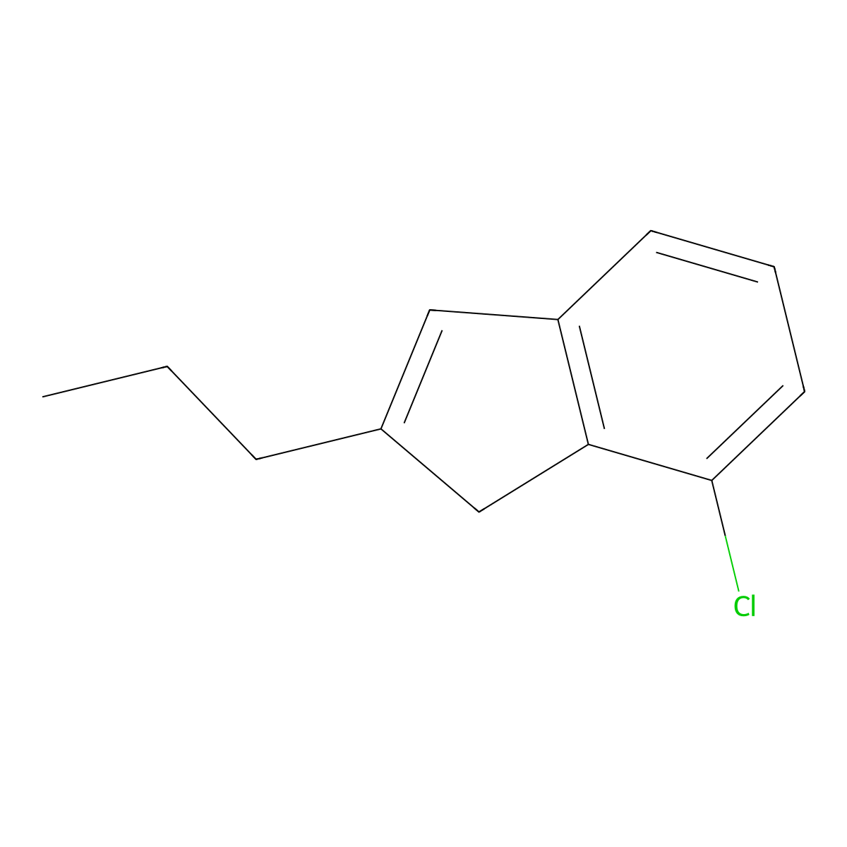 7-Chloro-2-propyl-1H-indene molecular structure, CAS 1003709-23-6
