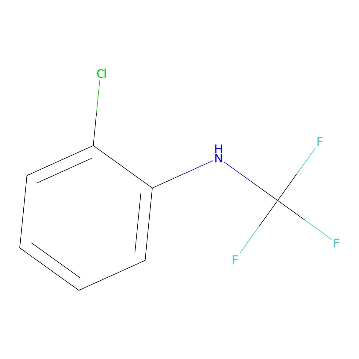 2-chloro-N-(trifluoromethyl)aniline molecular structure, CAS 1003709-27-0