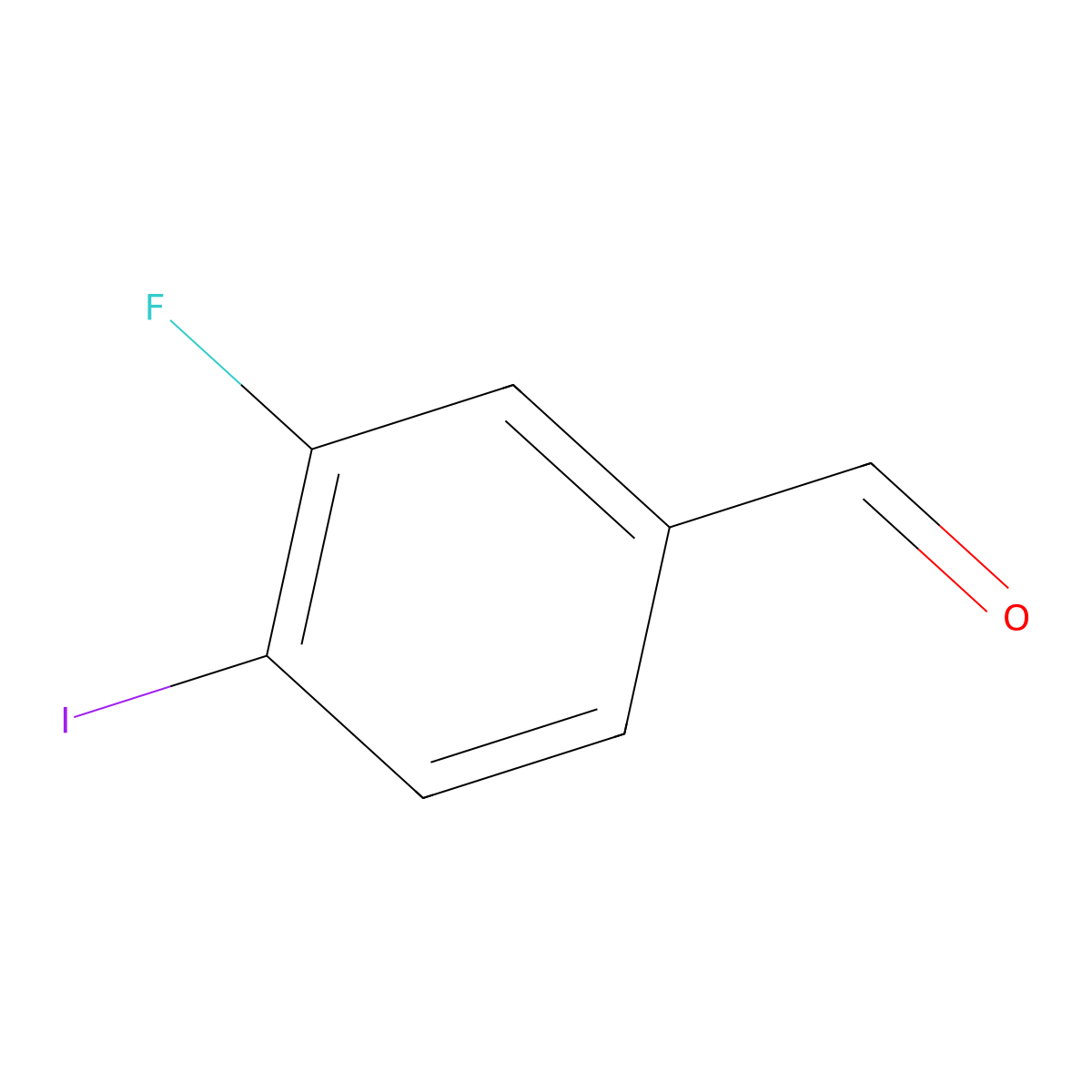 3-Fluoro-4-iodobenzaldehyde molecular structure, CAS 1003709-57-6