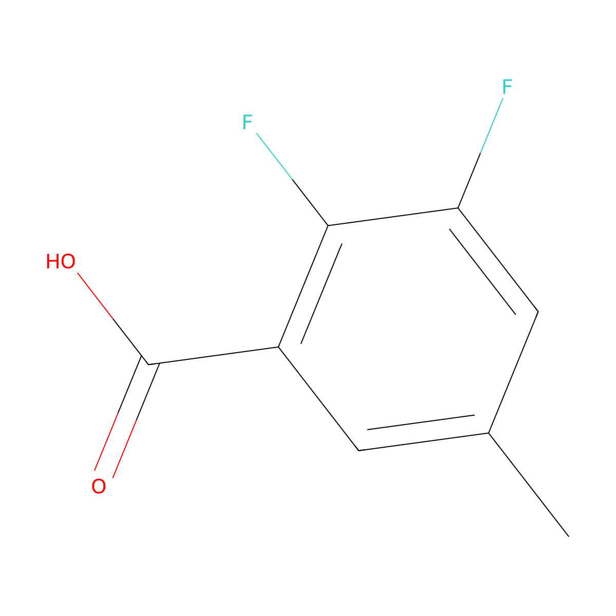 2,3-Difluoro-5-methylbenzoic acid molecular structure, CAS 1003709-96-3