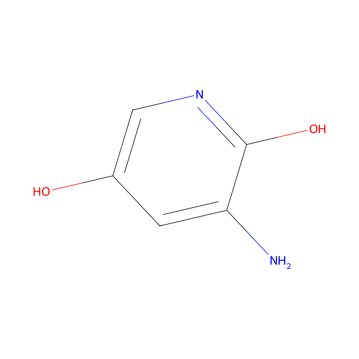 3-Aminopyridine-2,5-diol molecular structure, CAS 1003710-26-6
