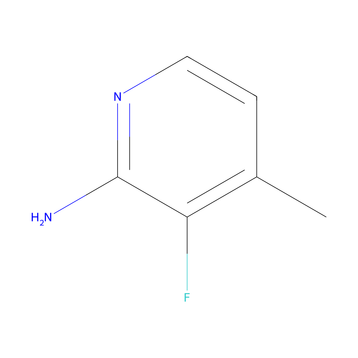 2-Amino-3-Fluoro-4-methylpyridine molecular structure, CAS 1003710-35-7