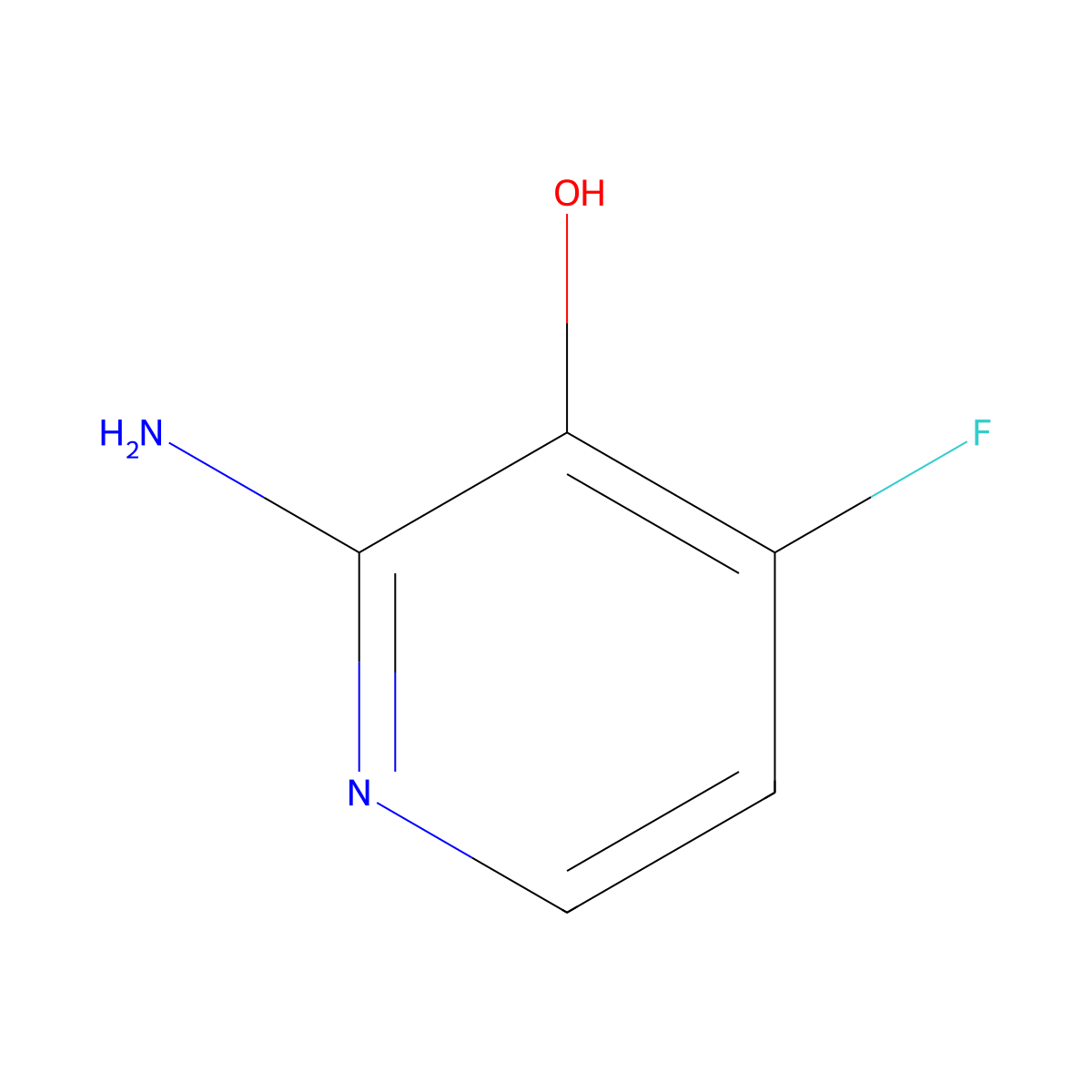 2-Amino-4-fluoropyridin-3-ol molecular structure, CAS 1003710-90-4