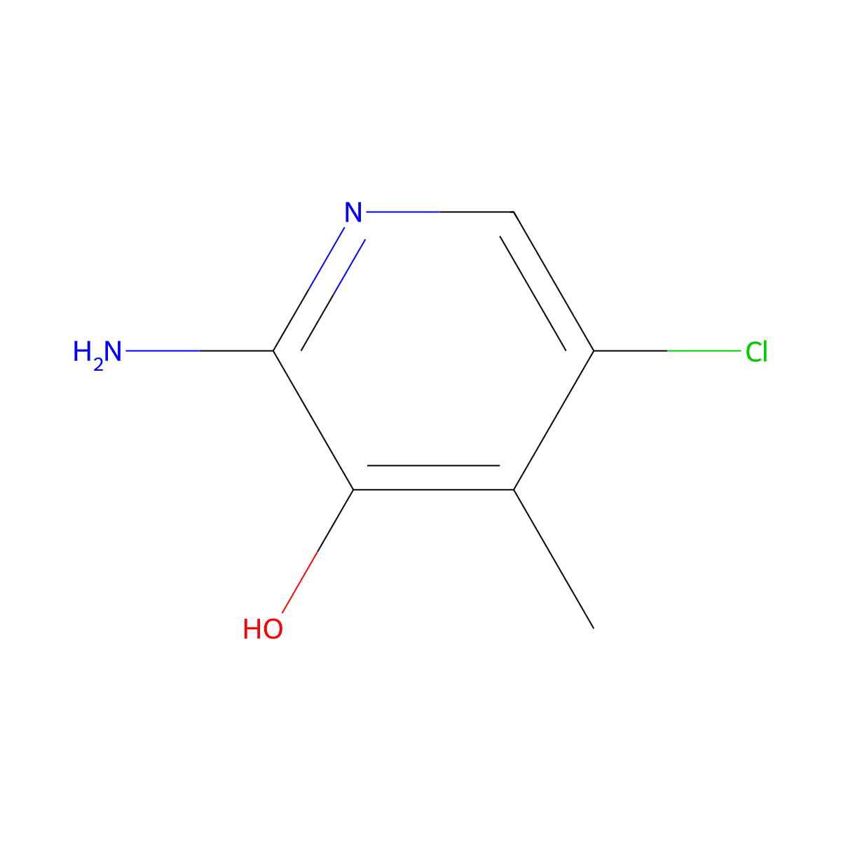 2-Amino-5-chloro-4-methylpyridin-3-ol molecular structure, CAS 1003710-95-9