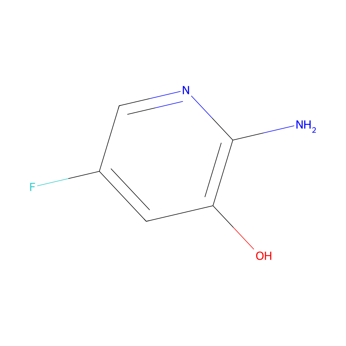 2-Amino-5-fluoro-3-hydroxypyridine molecular structure, CAS 1003711-04-3