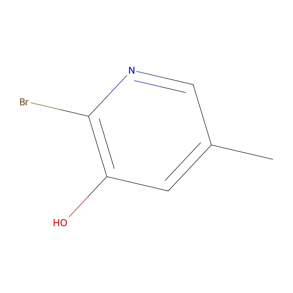 2-Bromo-5-methylpyridin-3-ol molecular structure, CAS 1003711-30-5