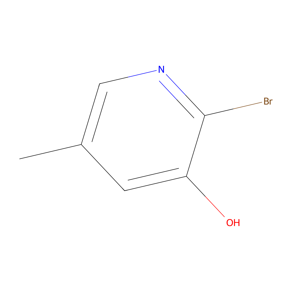 2-Bromo-5-methylpyridin-3-ol molecular structure, CAS 1003711-30-5