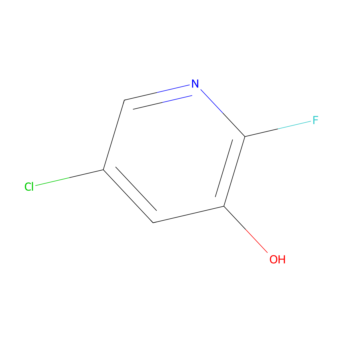 5-Chloro-2-fluoropyridin-3-ol molecular structure, CAS 1003711-65-6
