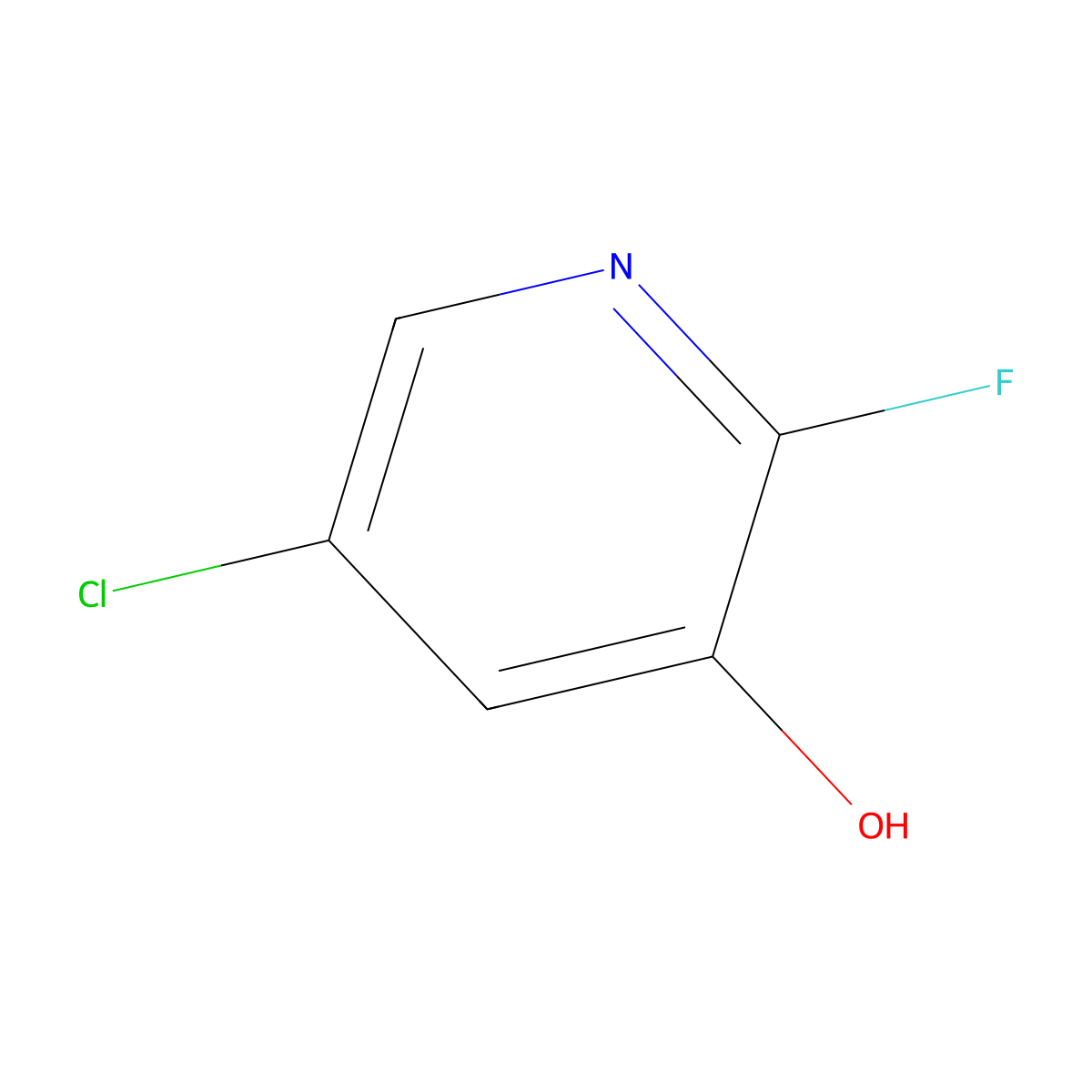 5-Chloro-2-fluoropyridin-3-ol molecular structure, CAS 1003711-65-6