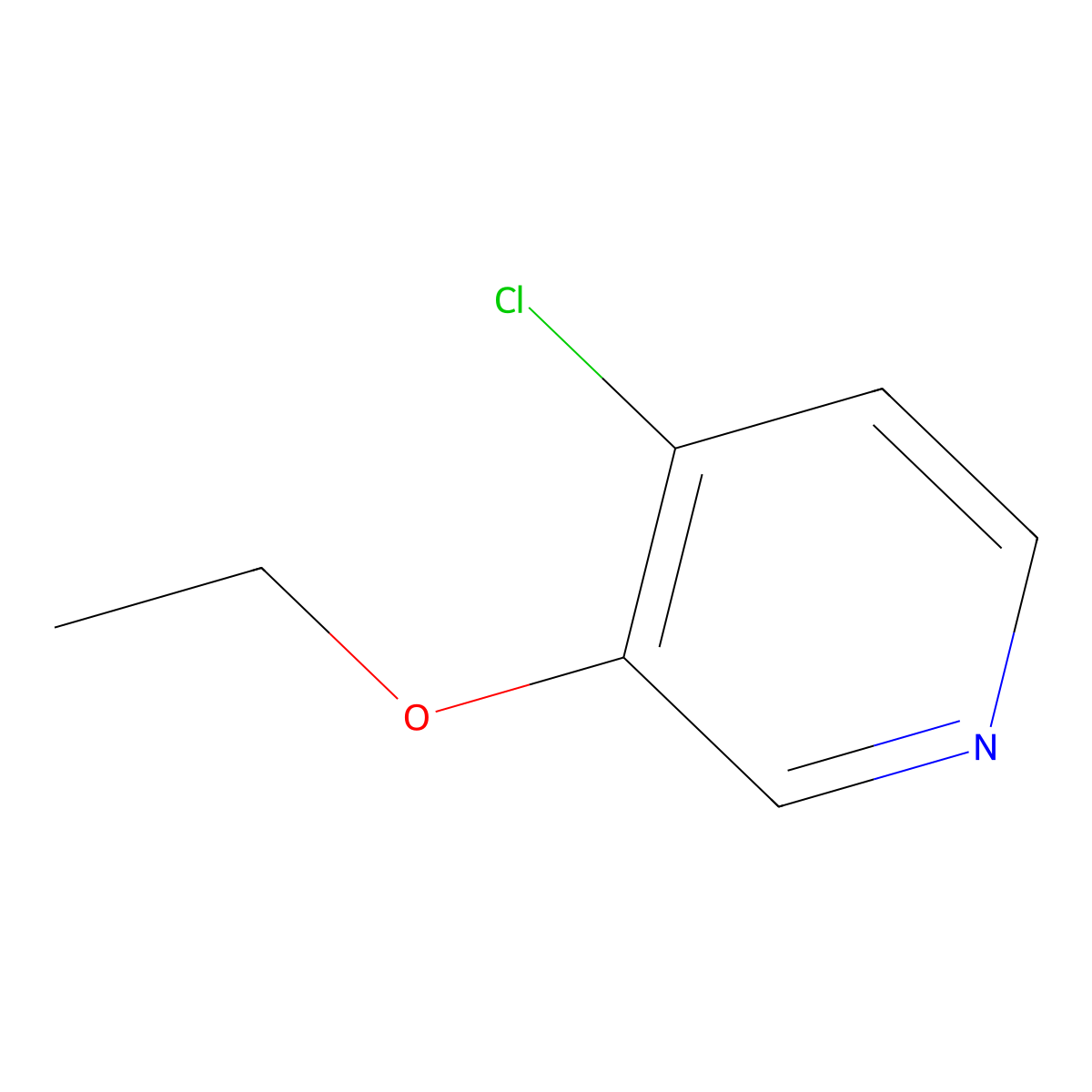 4-Chloro-3-ethoxypyridine molecular structure, CAS 1003711-81-6