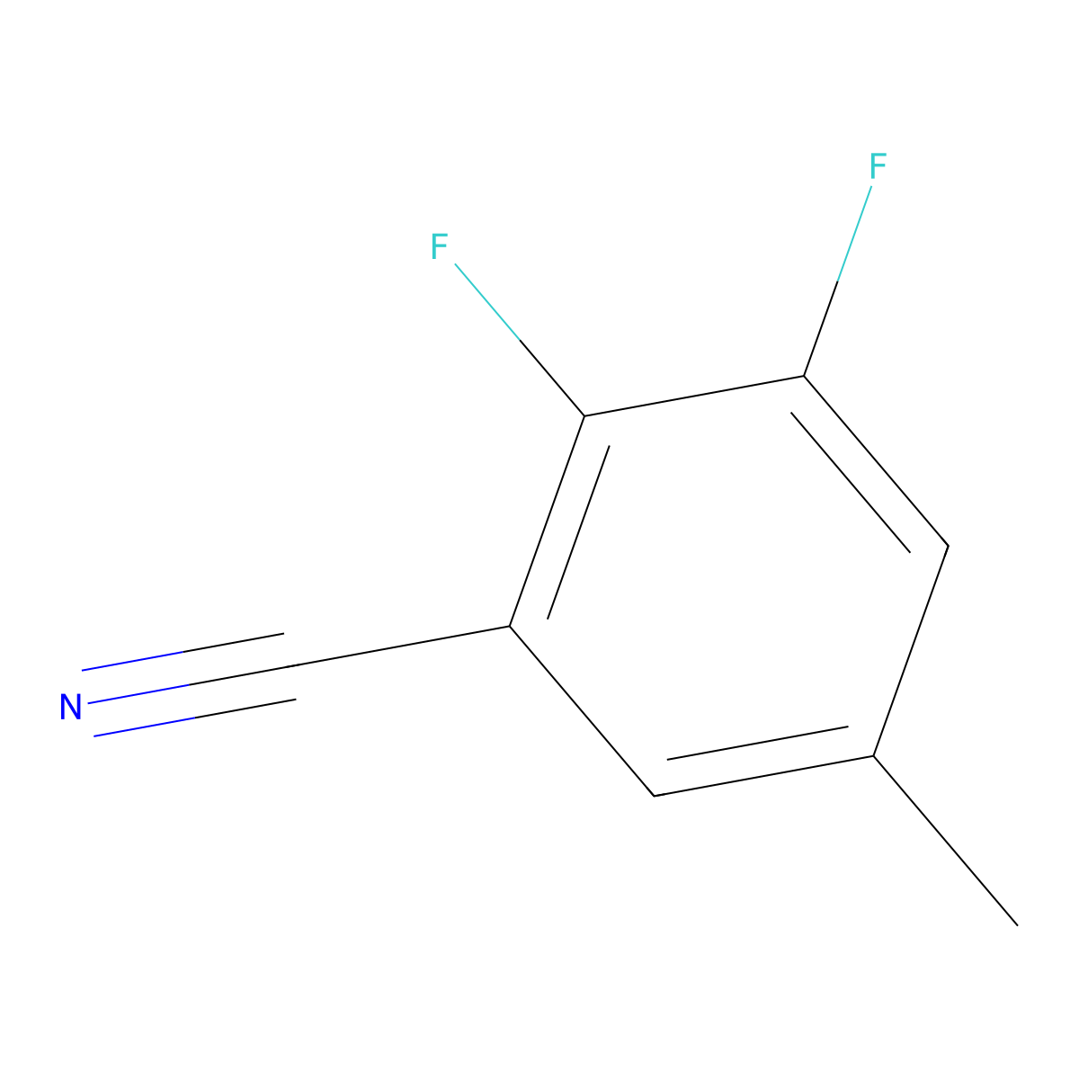 2,3-Difluoro-5-methylbenzonitrile molecular structure, CAS 1003712-18-2