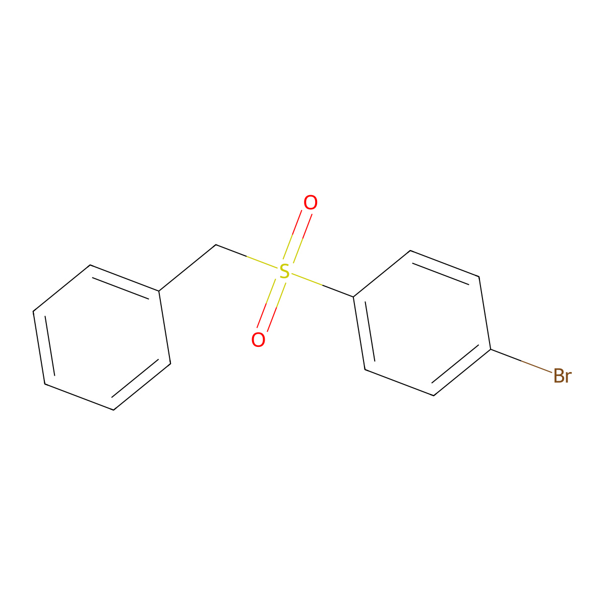 1-Bromo-4-(phenylmethanesulfonyl)benzene molecular structure, CAS 100375-03-9