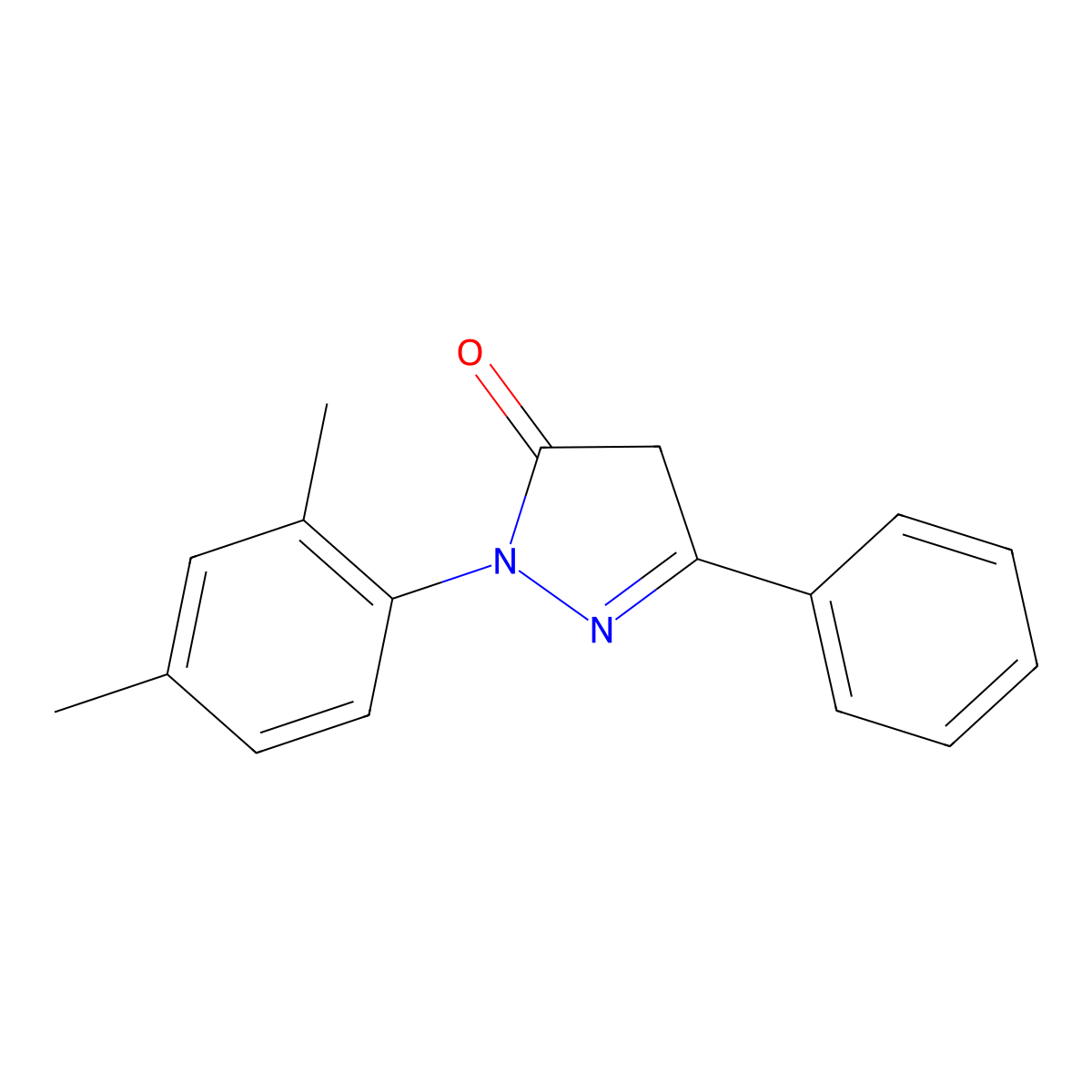1-(2,4-Dimethylphenyl)-3-phenyl-1H-pyrazole-5(4H)-one molecular structure, CAS 1003751-09-4
