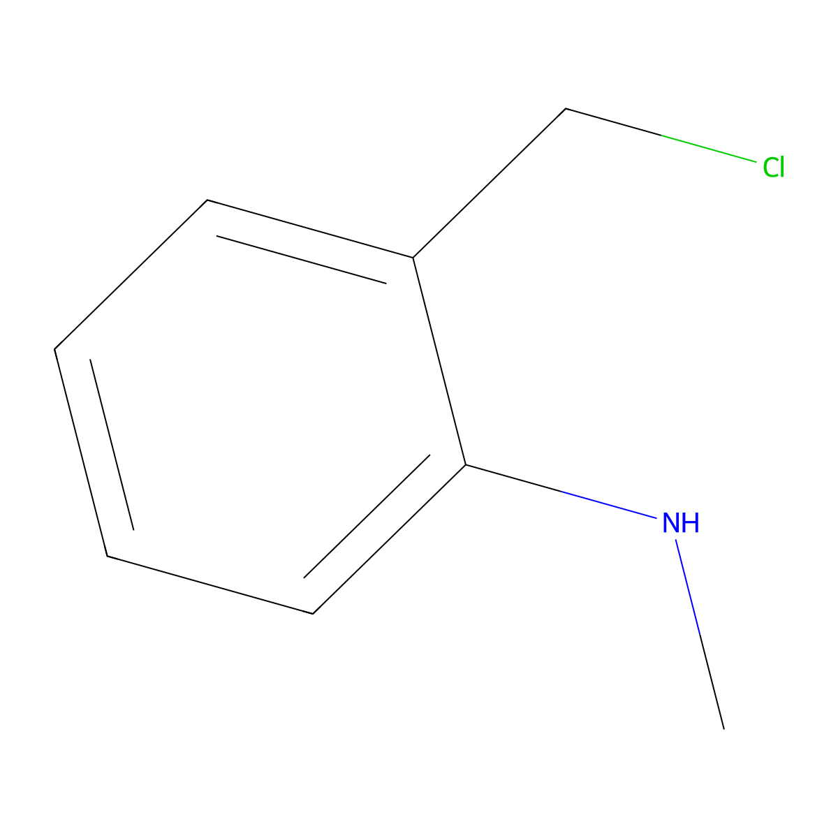 2-Methylaminobenzyl chloride molecular structure, CAS 100376-52-1