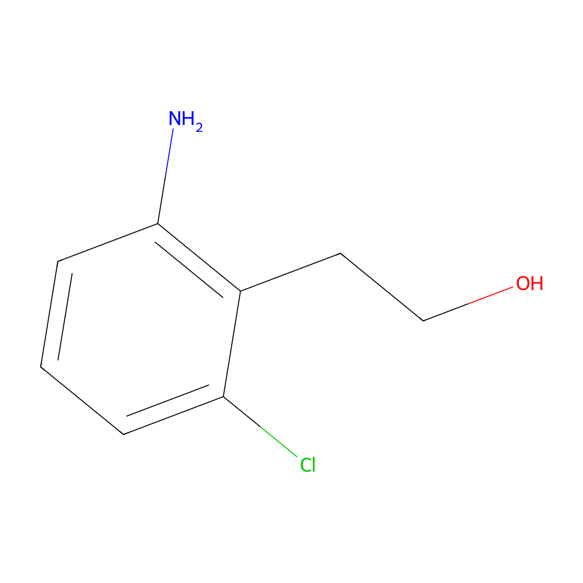 2-(2-Amino-6-chlorophenyl)ethanol molecular structure, CAS 100376-53-2