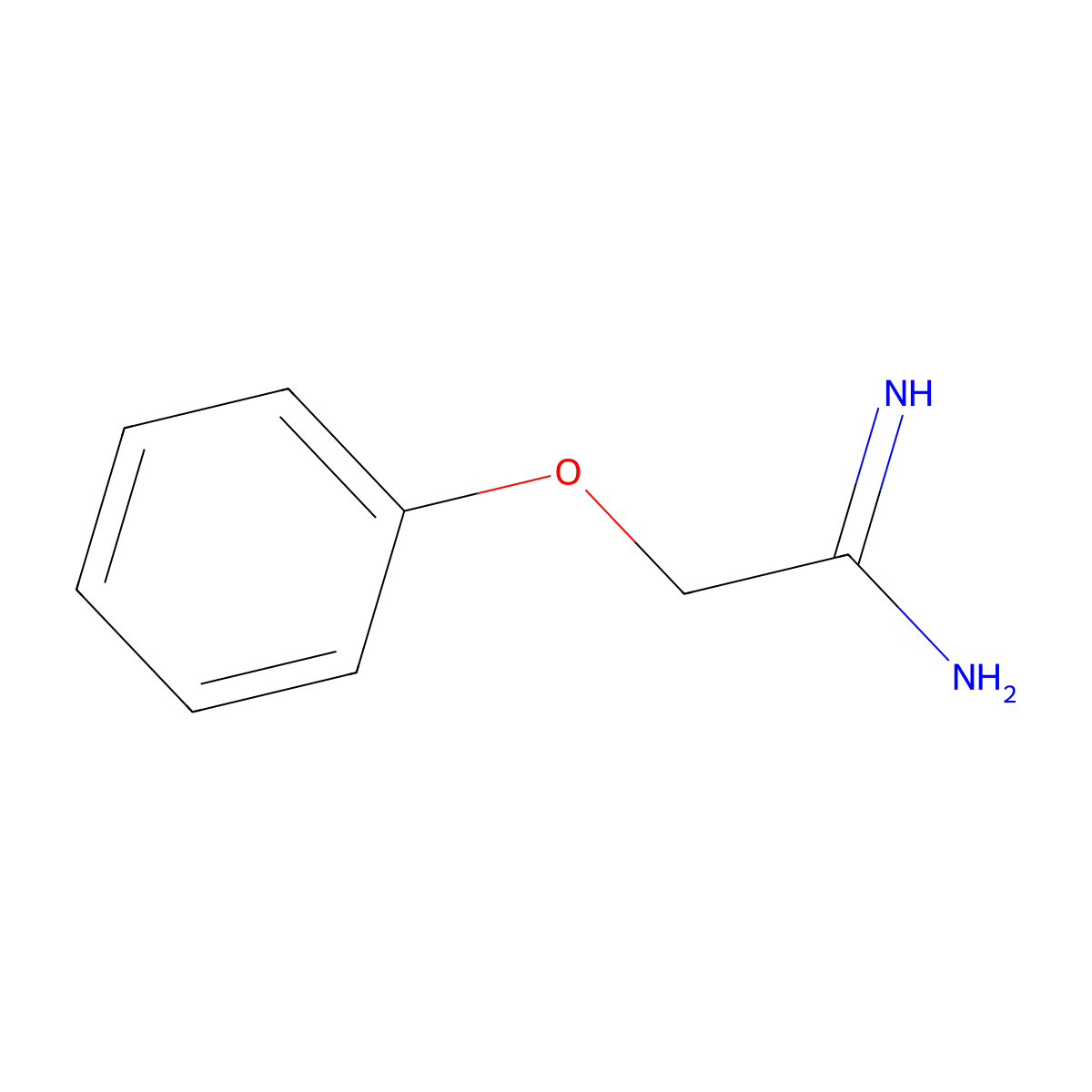 2-Phenoxyethanimidamide molecular structure, CAS 100377-17-1