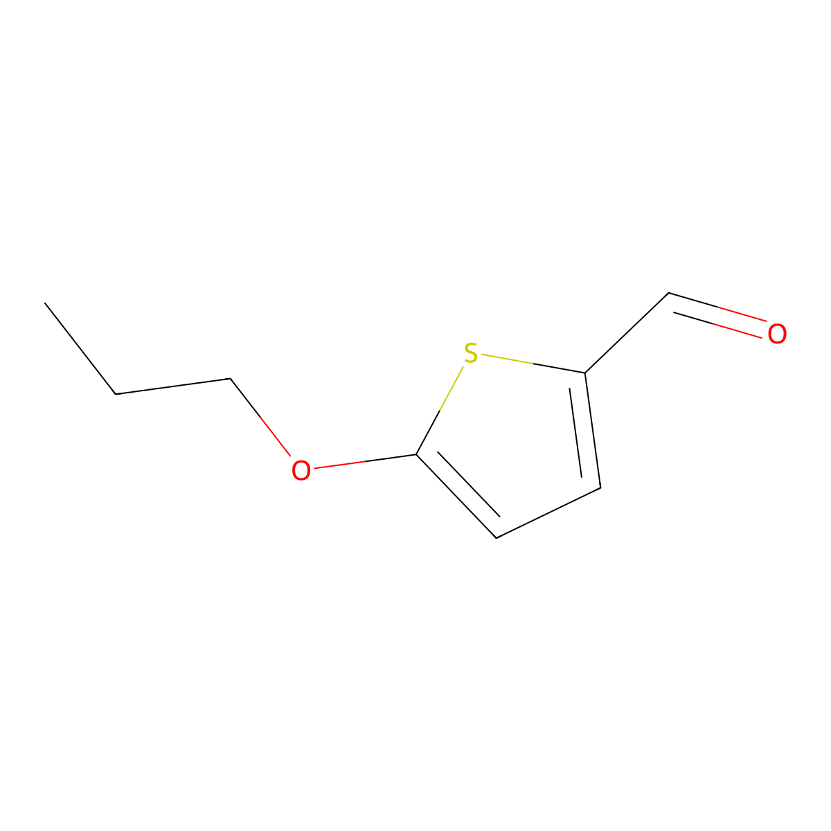 5-Propoxy-2-thiophenecarboxaldehyde molecular structure, CAS 100378-55-0