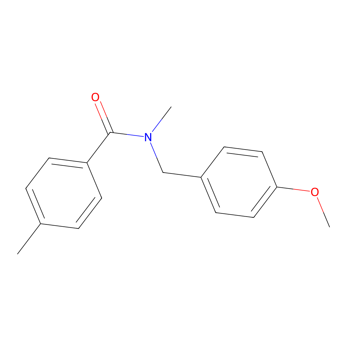 N-[(4-methoxyphenyl)methyl]-N,4-dimethylbenzamide molecular structure, CAS 1003785-54-3
