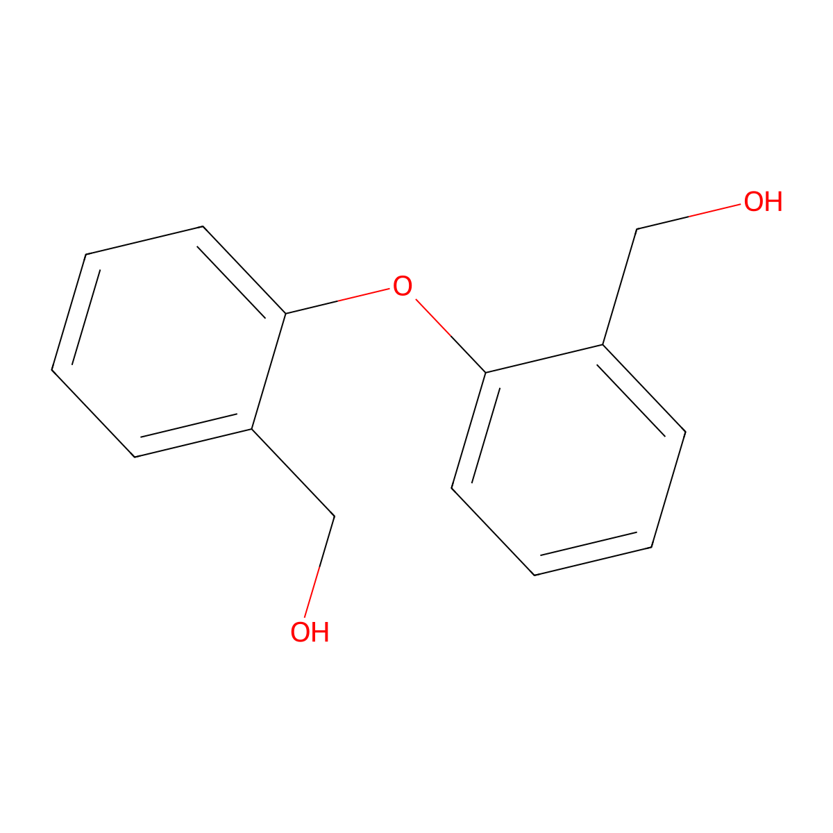 Benzenemethanol, 2,2'-oxybis- molecular structure, CAS 10038-40-1