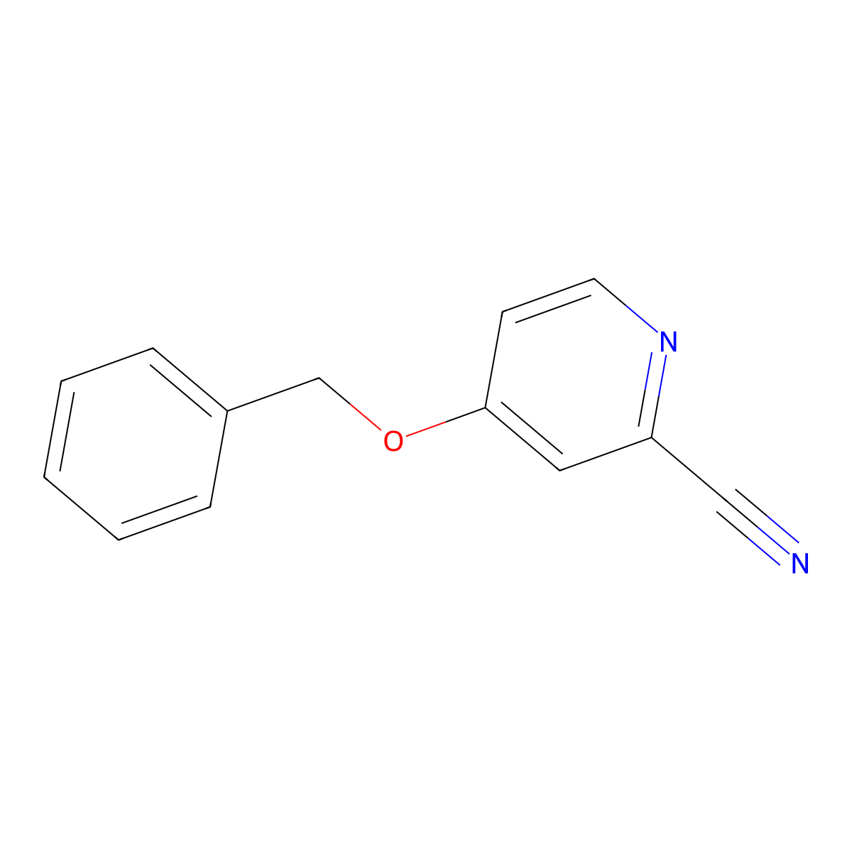 4-(Benzyloxy)picolinonitrile molecular structure, CAS 100382-00-1