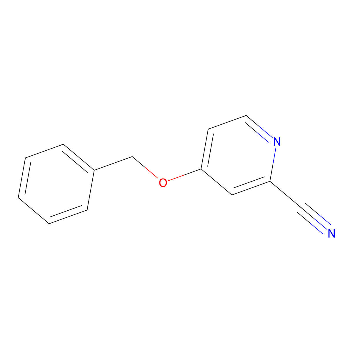 4-(Benzyloxy)picolinonitrile molecular structure, CAS 100382-00-1