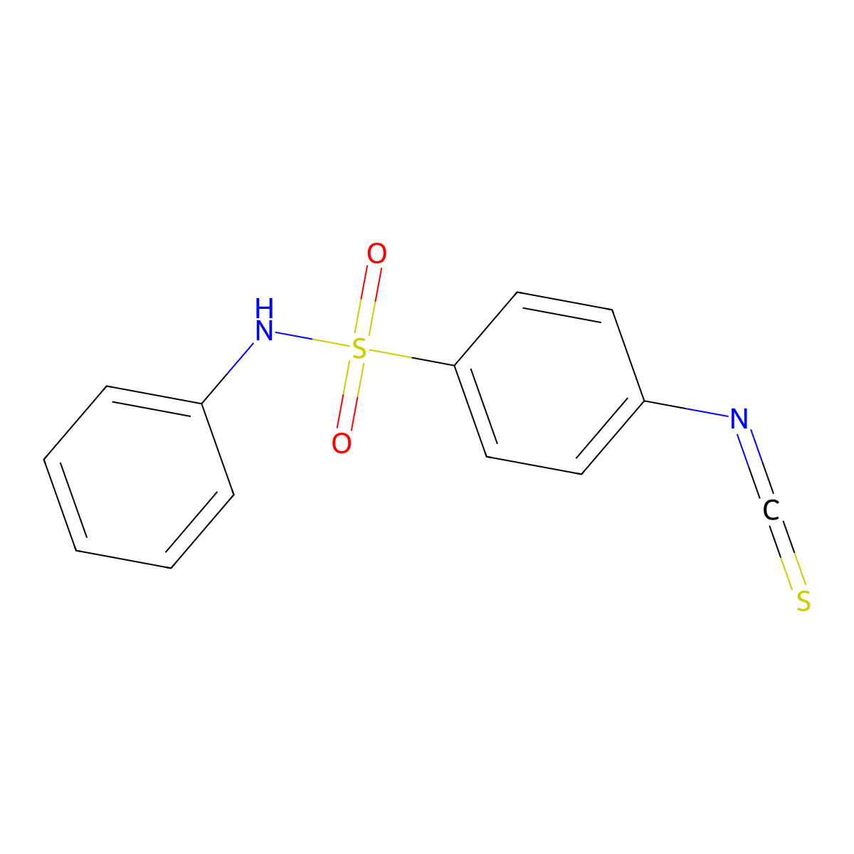 4-isothiocyanato-N-phenylbenzenesulfonamide molecular structure, CAS 100382-12-5