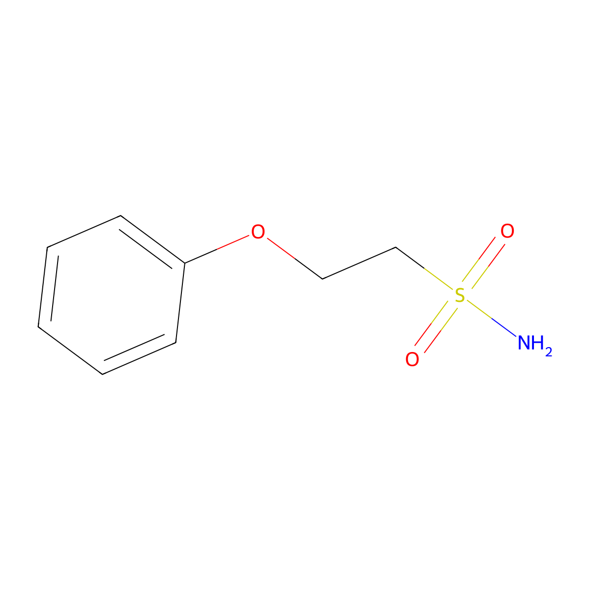 2-Phenoxyethane-1-sulfonamide molecular structure, CAS 100383-38-8