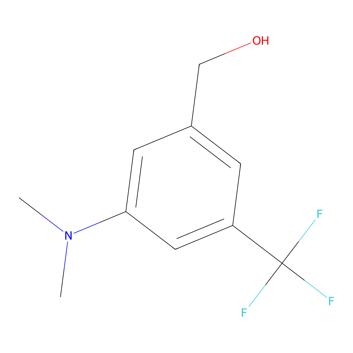 [3-(Dimethylamino)-5-(trifluoromethyl)phenyl]methanol molecular structure, CAS 1003843-86-4